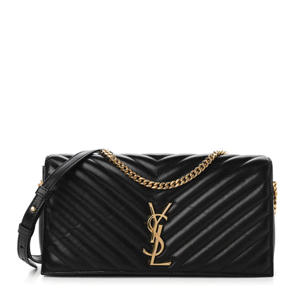 Saint Laurent Lambskin Matelasse Monogram Kate 99 Black 1 of 10