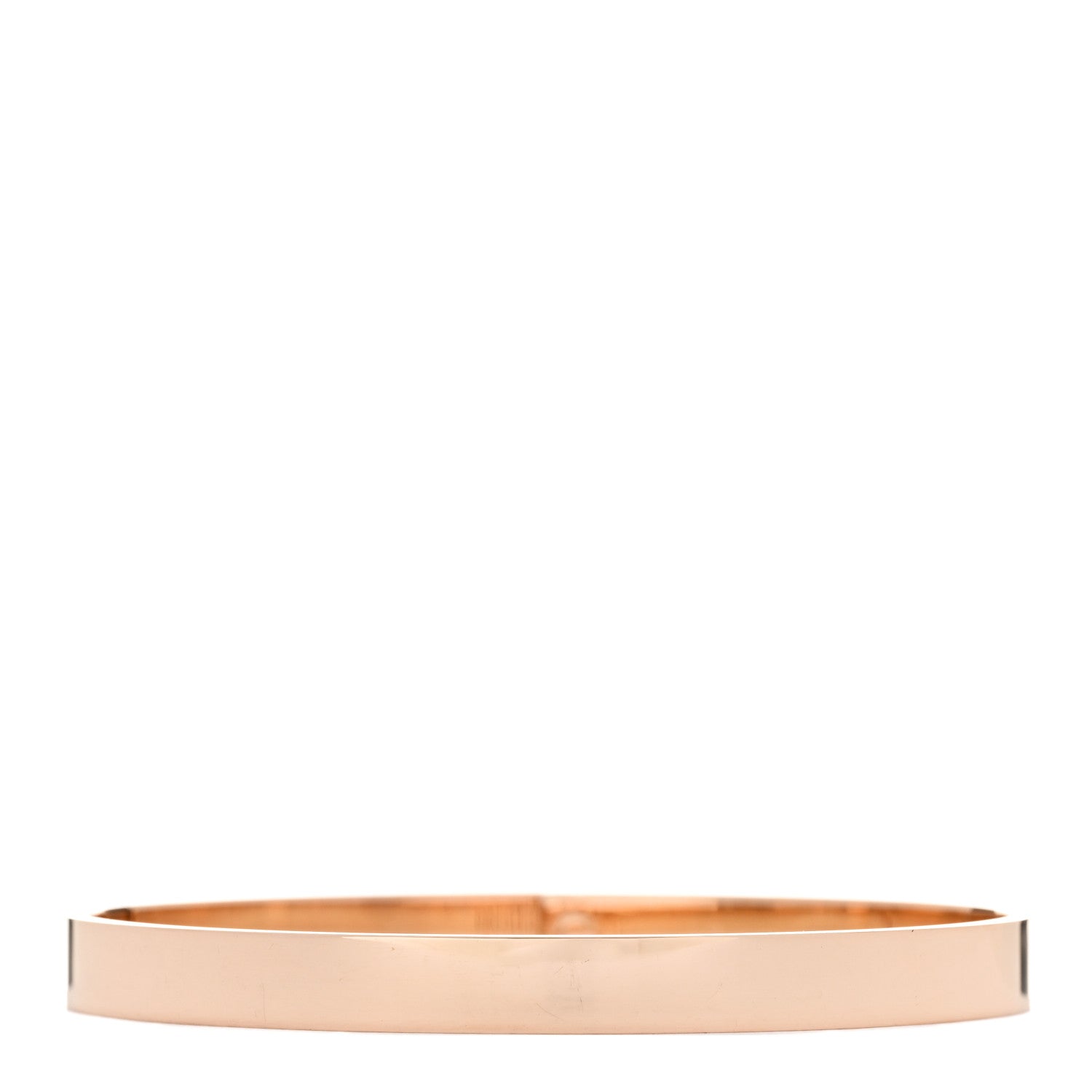 Hermes 18K Rose Gold Diamond PM Kelly Pave Bracelet SH 2 of 4
