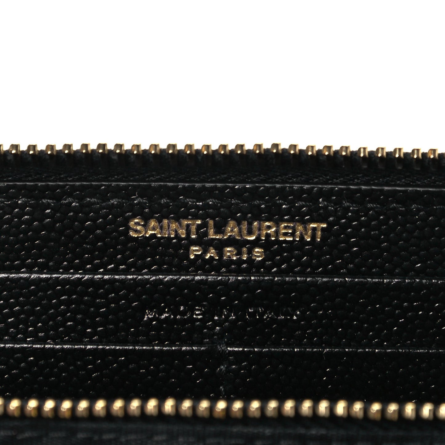 Grain De Poudre Matelasse Chevron Monogram Zip Around Wallet Black