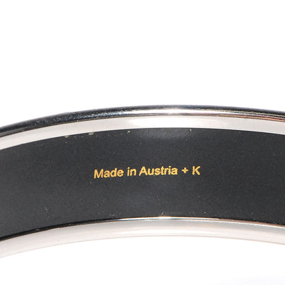 Hermes Enamel Printed Caleche Medium Bracelet 70 Navy Bleu 5 of 6