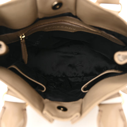 Burberry Lambskin Whipstitch Medium Tote Beige 5 of 18