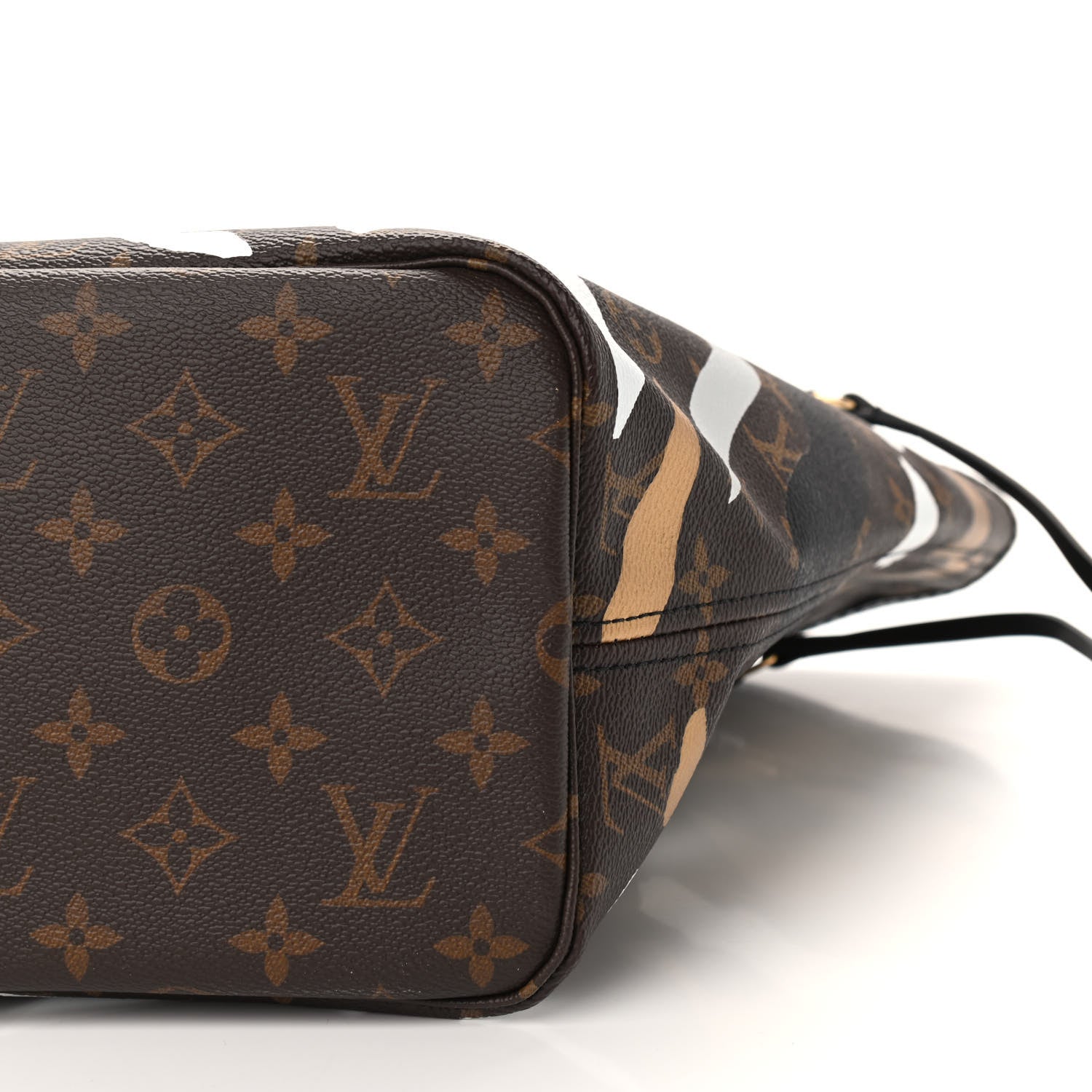 Louis Vuitton X LOL Monogram Neverfull MM Gold Silver 9 of 9