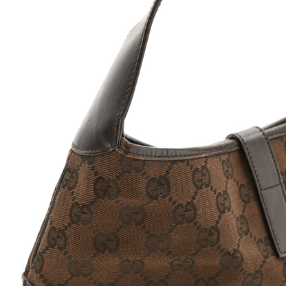 Gucci Monogram Small Jackie O Hobo Dark Brown 12 of 13