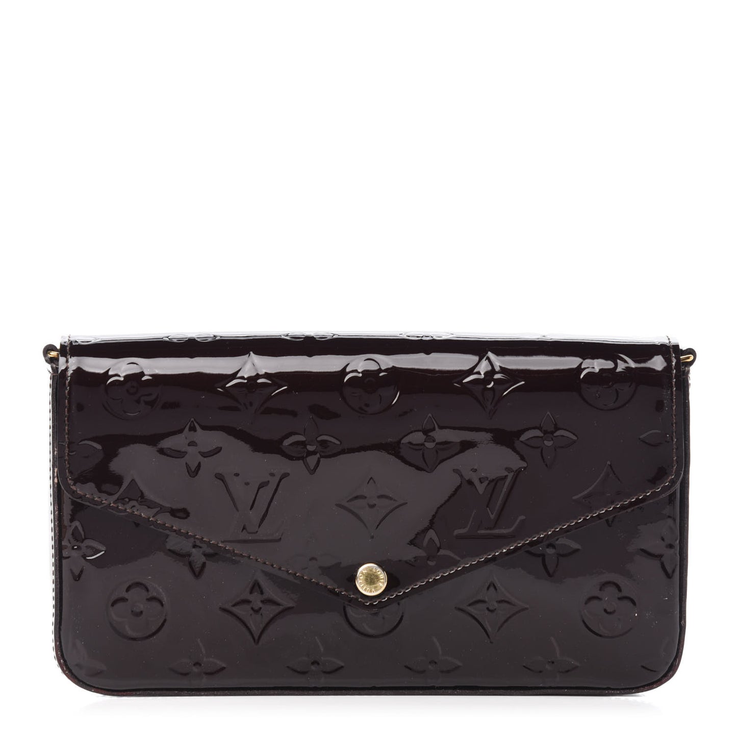 Vernis Pochette Felicie Chain Wallet Amarante