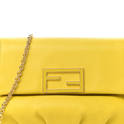 Fendi Vitello Flamingo Enamel Fendista Pouchette Crossbody Bag Cedro 12 of 12