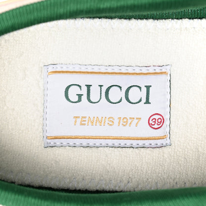 Gucci Canvas Web Womens 1977 Tennis Sneakers 39 Wild Rose Mystic White 7 of 7