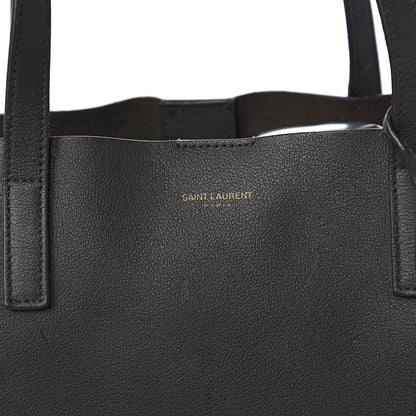 Saint Laurent Calfskin Large Shopping Tote Dark Grey 18 of 18