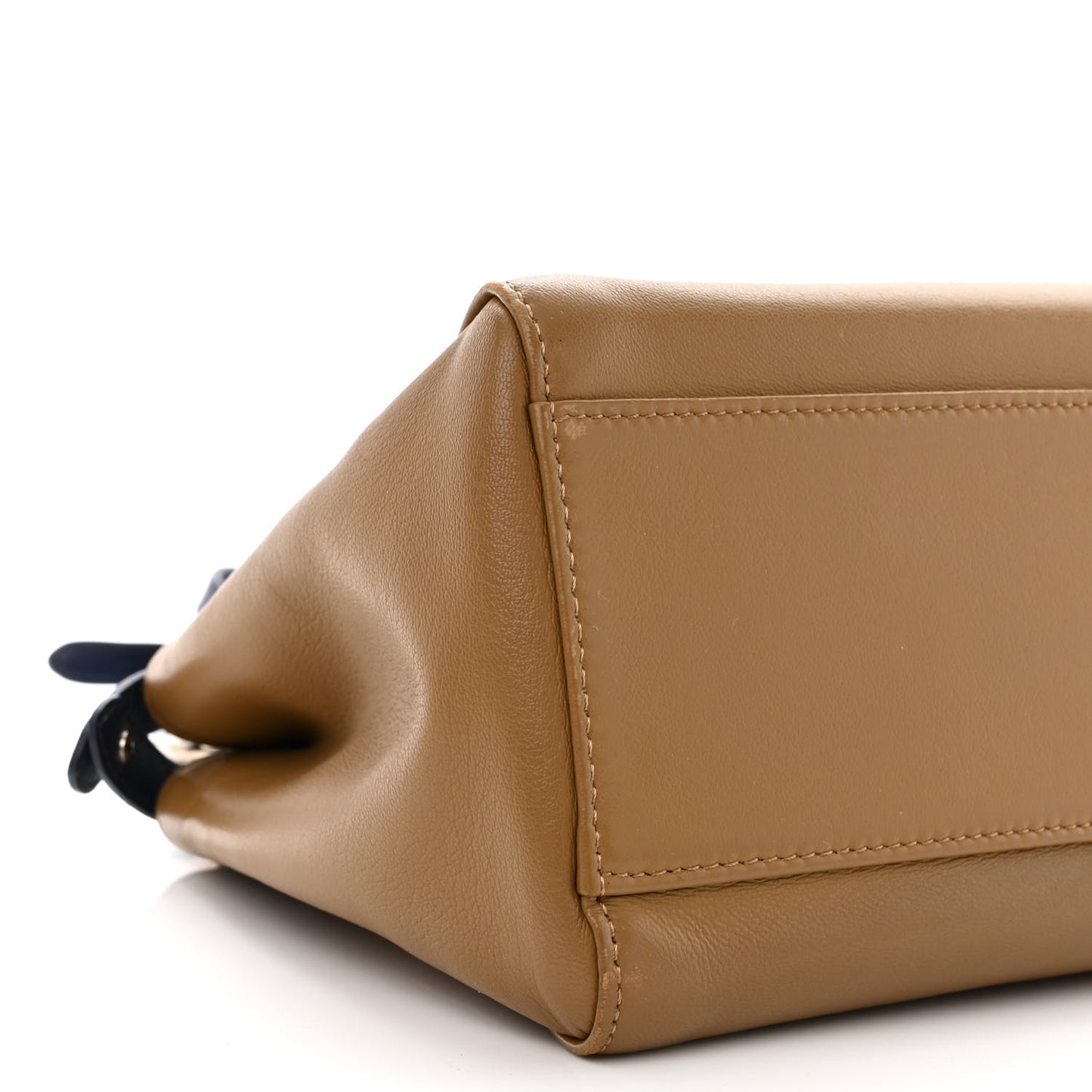 Nappa Mini Peekaboo Iconic Satchel Beige Blueberry Limone