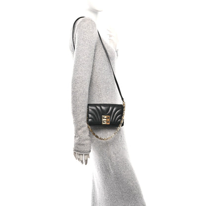 Givenchy Calfskin Quilted Micro 4G Soft Bag Black 2 of 10