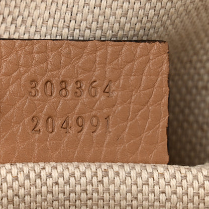 Gucci Pebbled Calfskin Small Soho Disco Bag Camelia 7 of 10