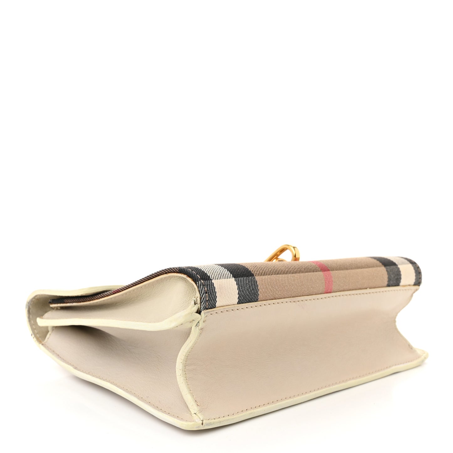 Derby Calfskin House Check Small Macken Crossbody Bag Limestone