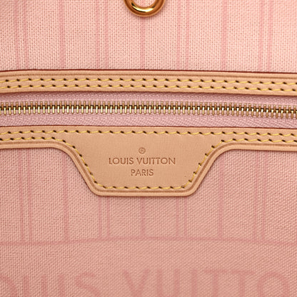 Louis Vuitton Damier Azur Neo Neverfull MM Rose Ballerine 7 of 11