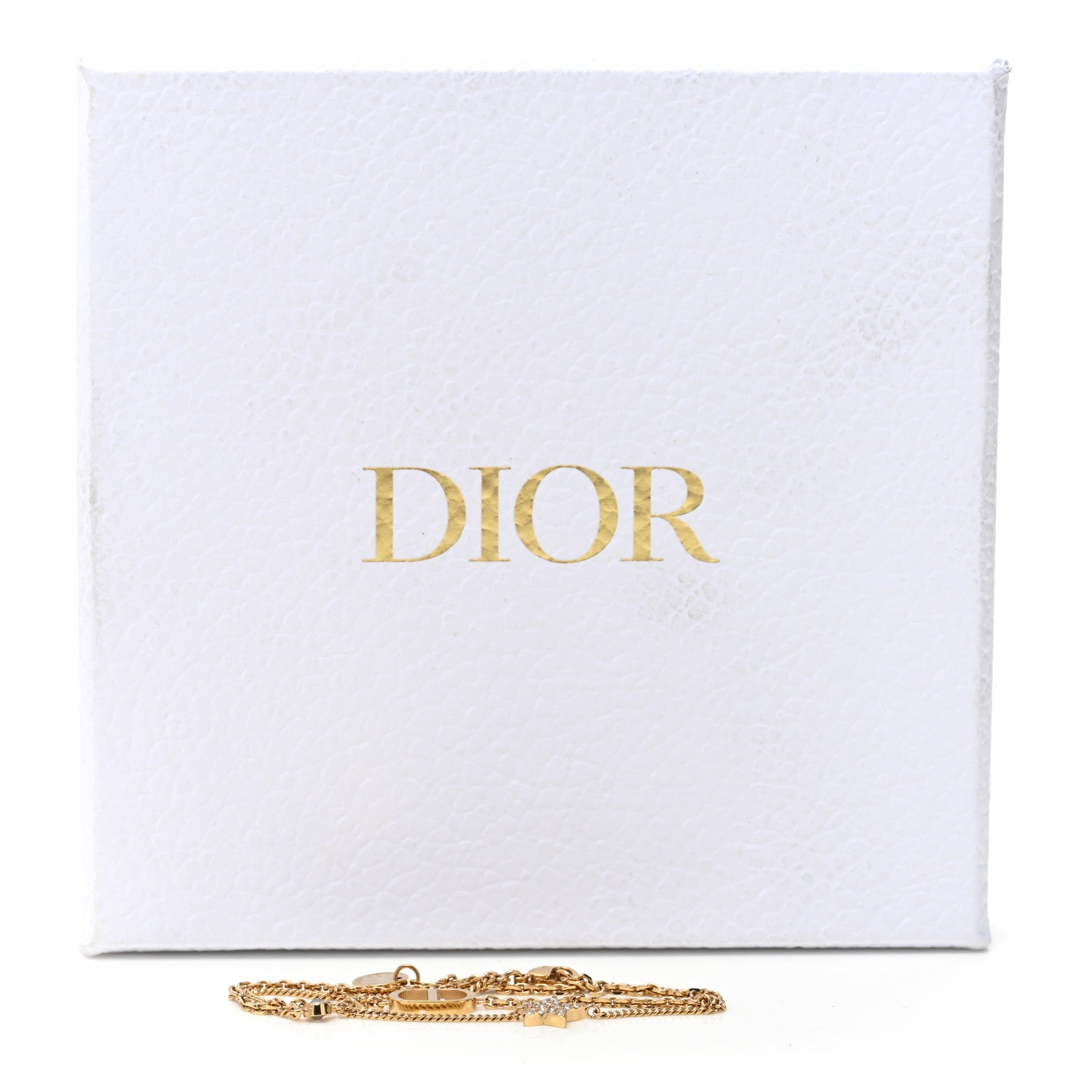 Christian Dior Crystal Metal Petit CD Double Bracelet Gold Gold 5 of 5