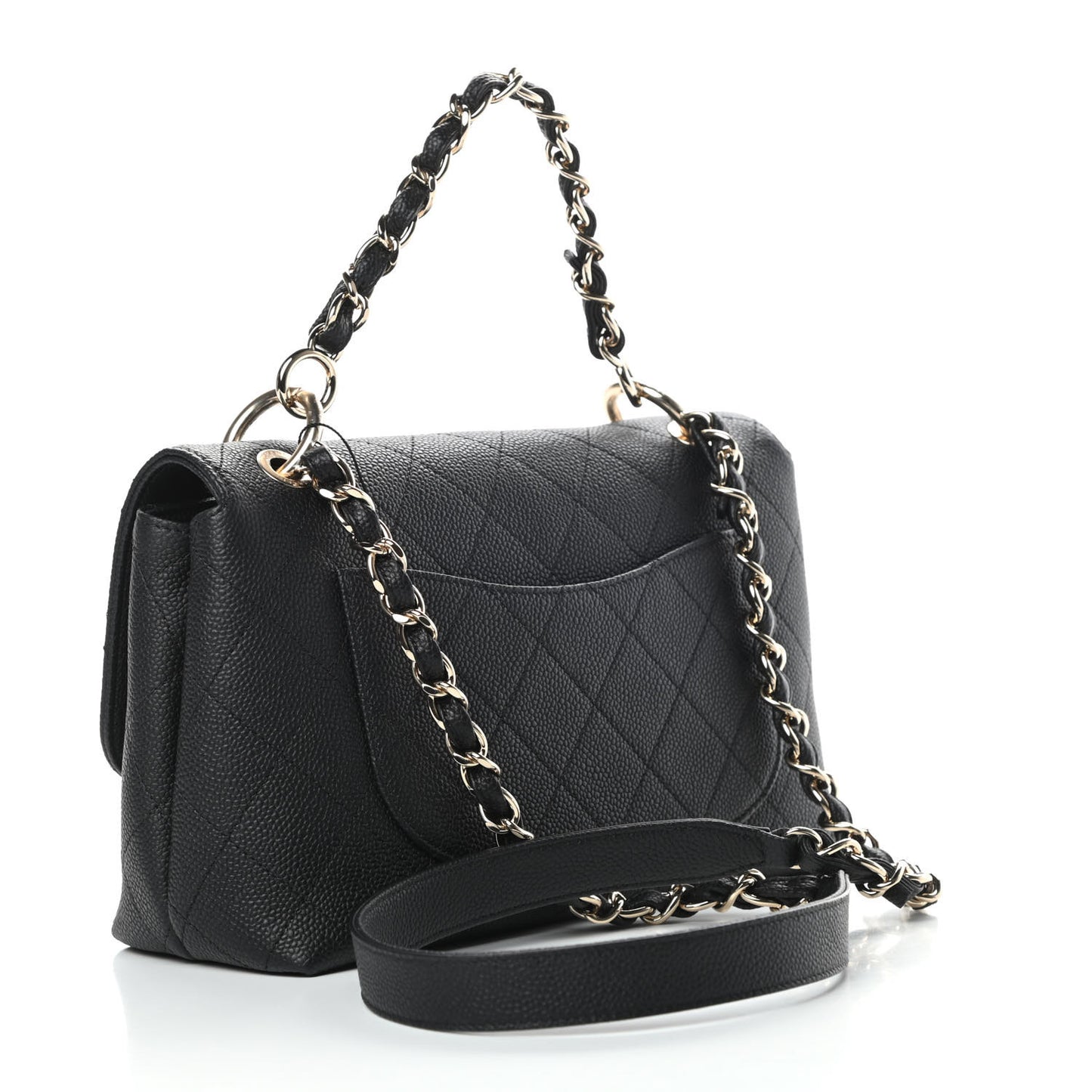 Caviar Quilted City Walk Flap Black