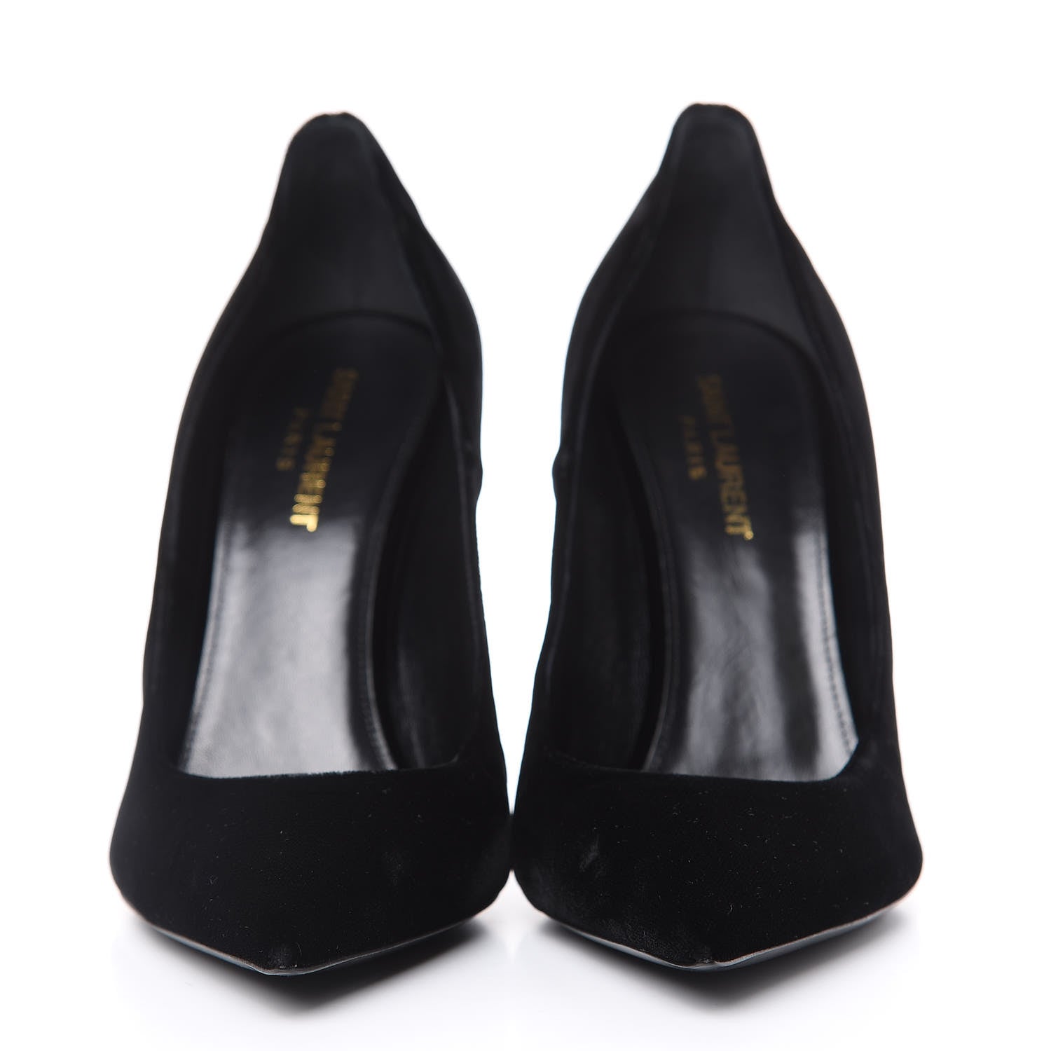 Saint Laurent Velvet Anja 105 Pumps 39 Black 2 of 9
