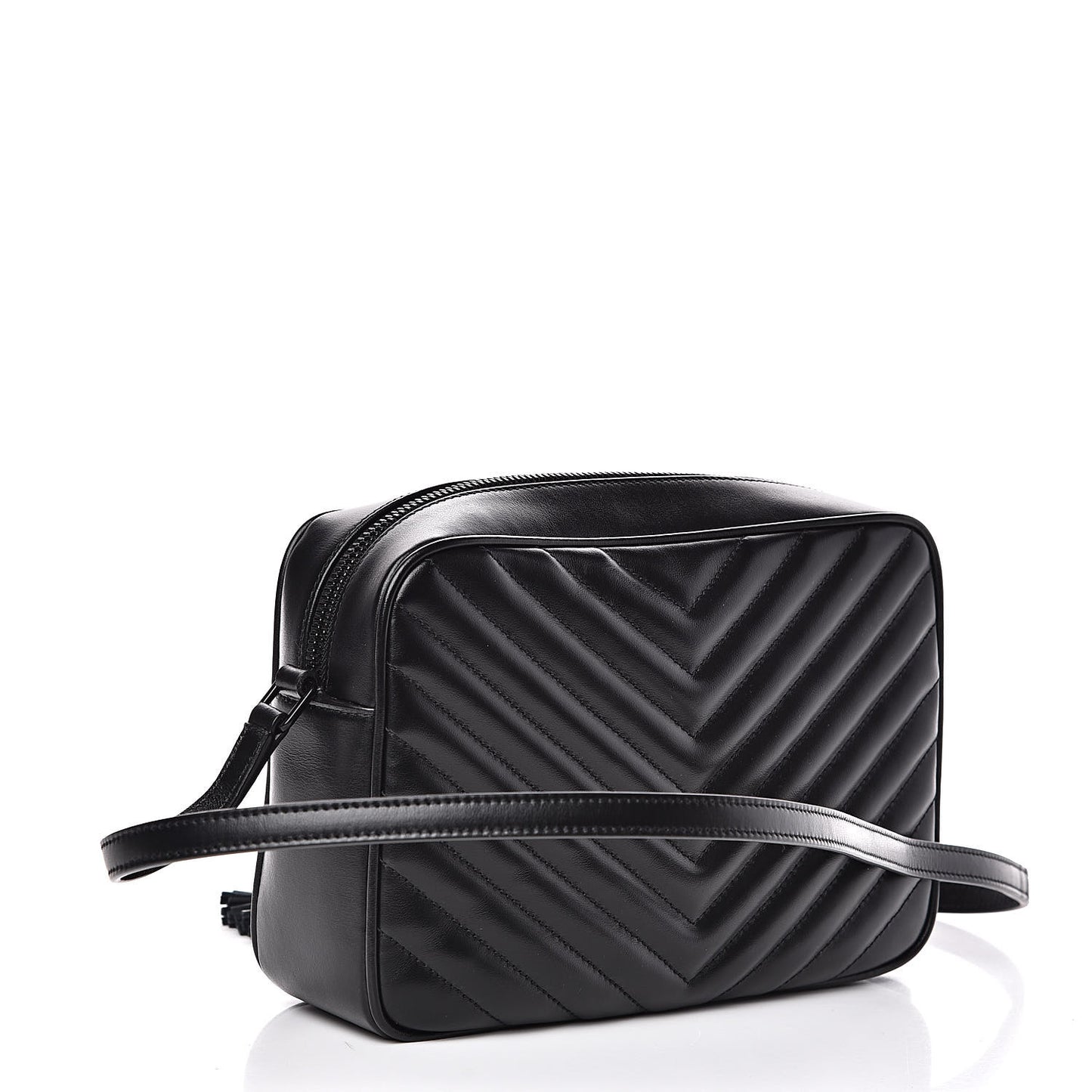 Calfskin Matelasse Monogram Lou Camera Bag Black