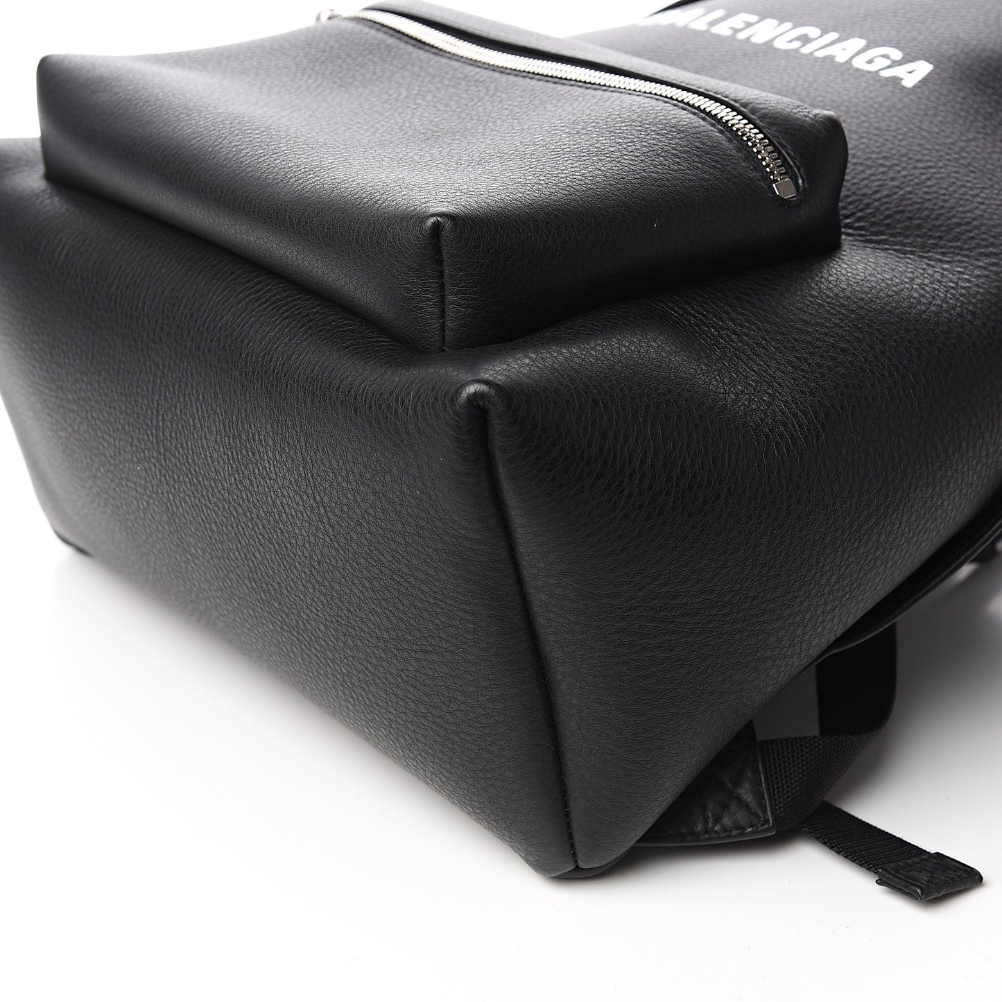 Smooth Calfskin Logo Large Everyday Backpack Black