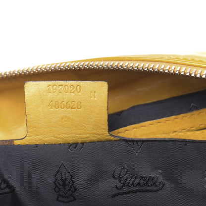 Gucci Patent Medium Hysteria Top Handle Bag Yellow 7 of 11