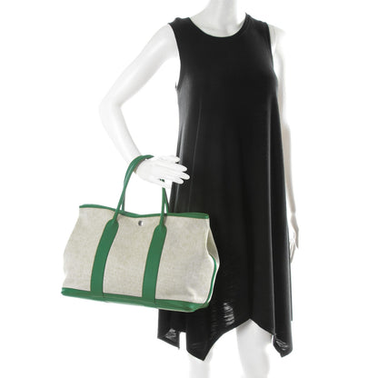 Hermes Twill H Vache Country Garden Party Tote 36 MM Ecru Bambou 2 of 6