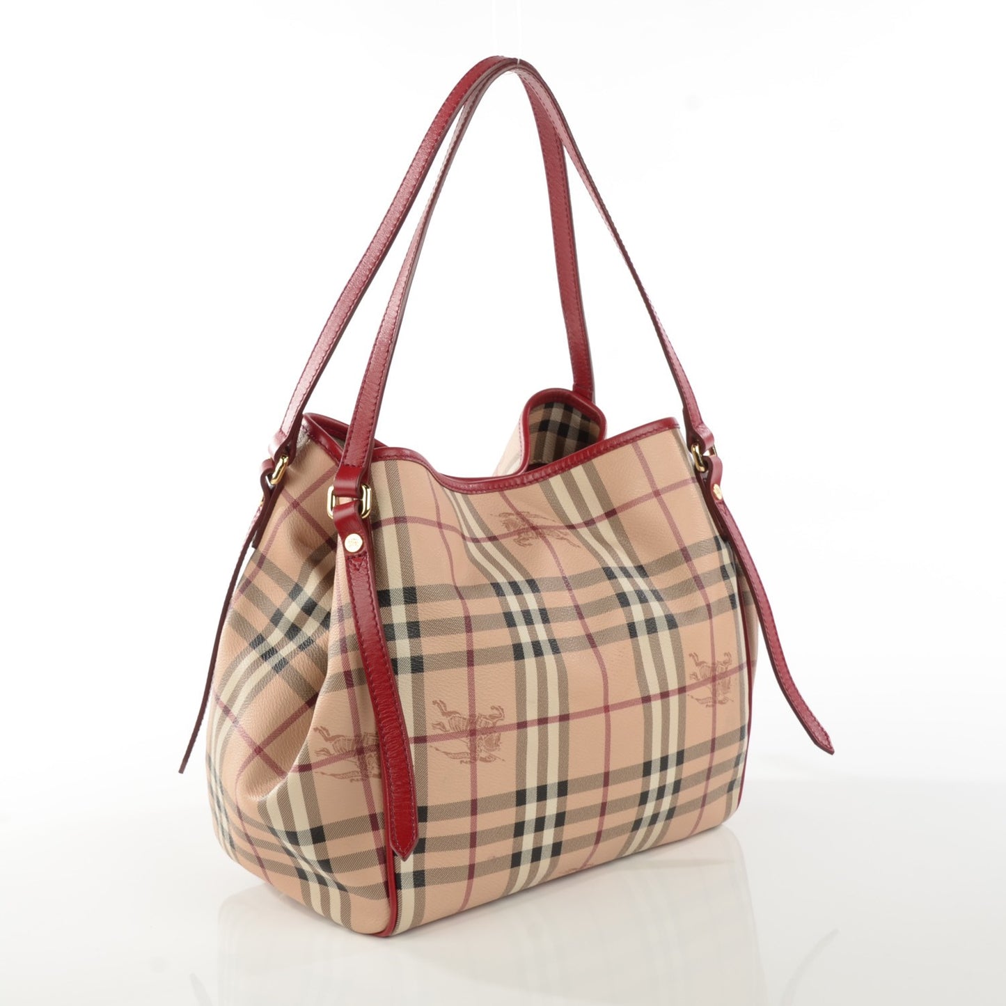 Haymarket Check Small Canterbury Tote Military Red