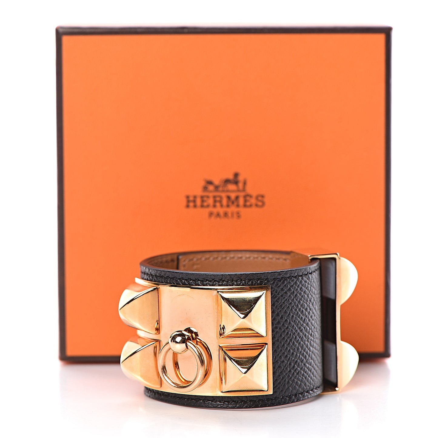 Epsom Collier de Chien CDC Bracelet XS Black