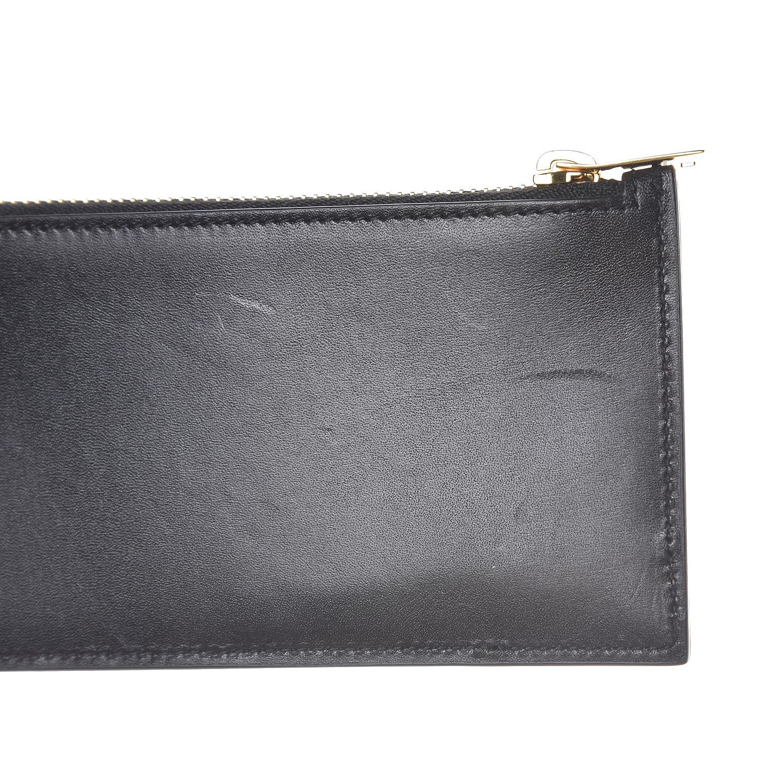 Saint Laurent Calfskin 5 Fragments Zip Pouch Card Holder Black 9 of 10