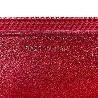Chanel Metallic Patent Calfskin Quilted Boy Wallet On Chain WOC Fuchsia 7 of 10