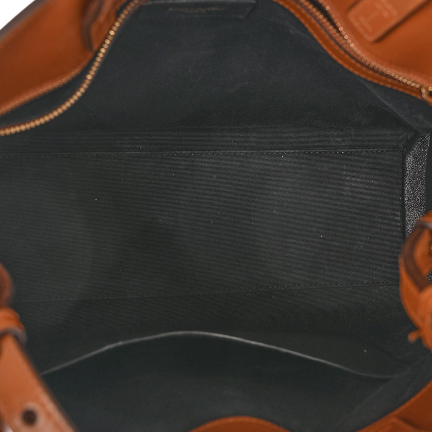 Calfskin Small Manhattan Shopper Tote Brick Ebony Dark