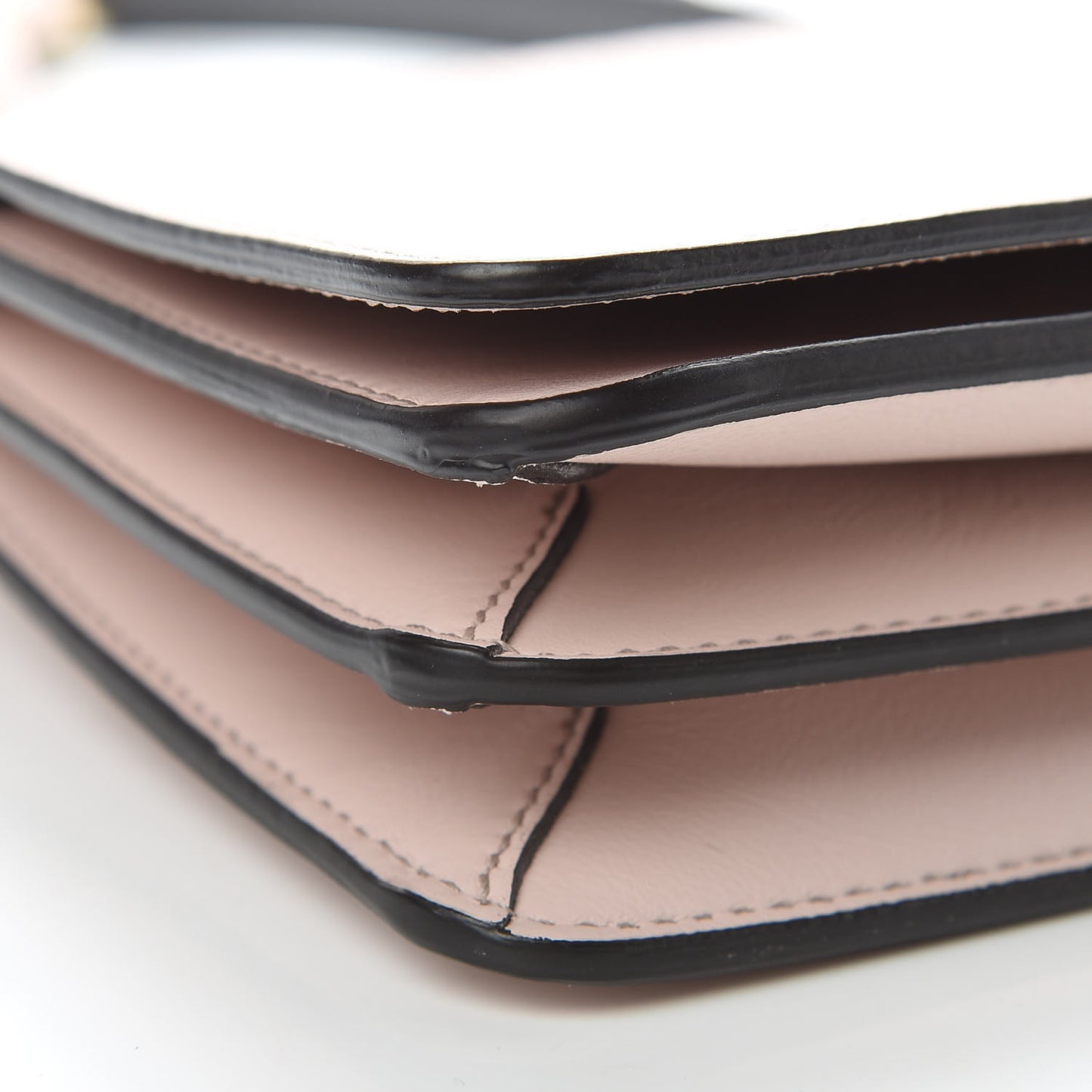 Calfskin Small Whip Top Handle Crossbody Pale Pink