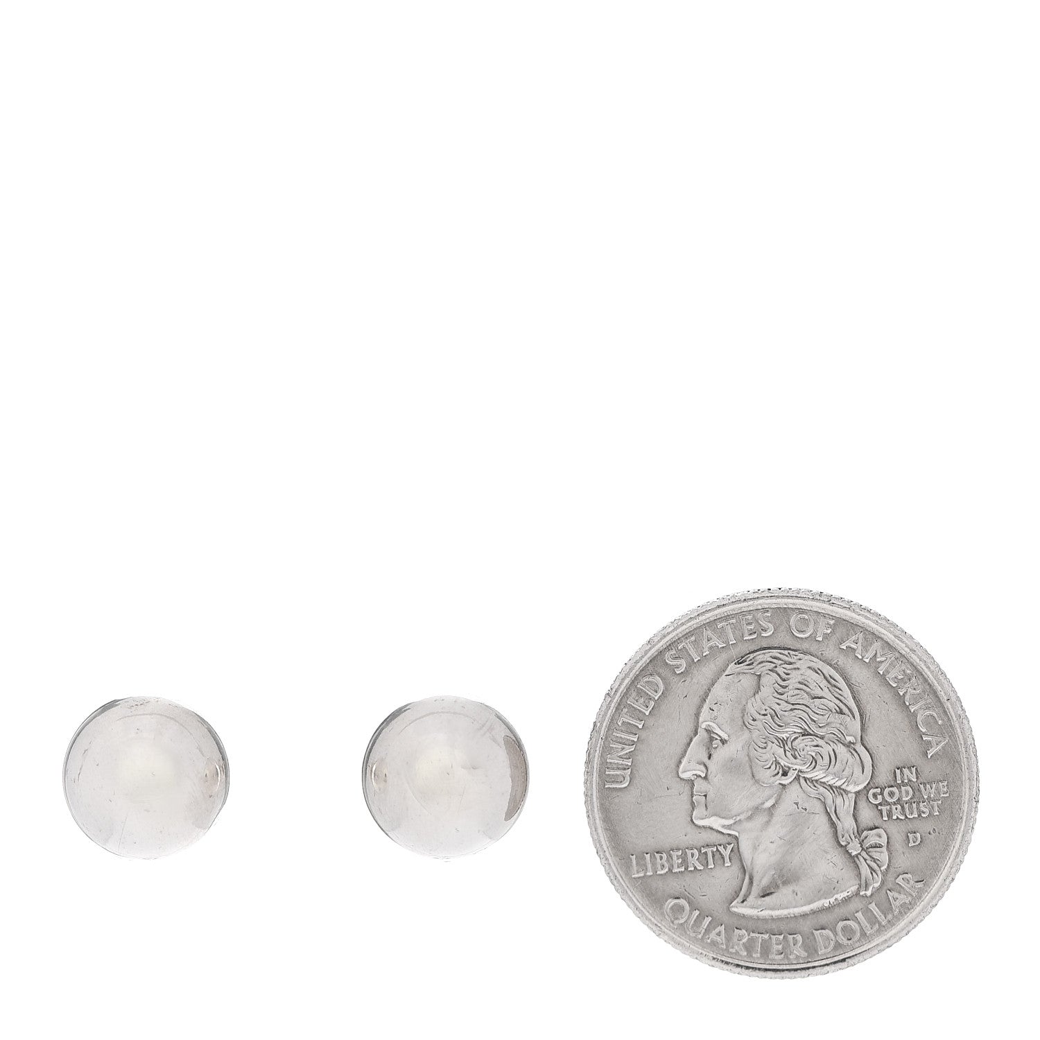 Tiffany Sterling Silver 10mm HardWear Ball Earrings 2 of 5