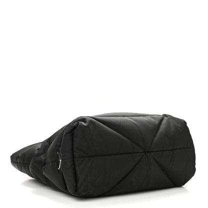 Prada Re-Nylon Triangle Padded Tote Bag Black 4 of 11