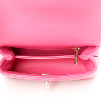 Chanel Caviar Quilted Extra Mini Coco Handle Flap Rose 5 of 12