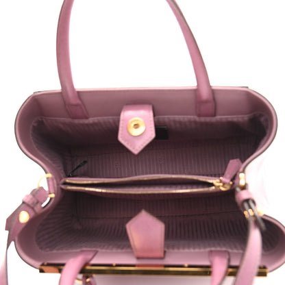 Fendi Vitello Elite Flamingo Petite 2Jours Tote Lilla Glicine 4 of 9