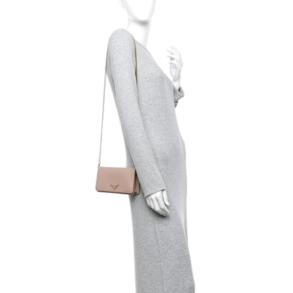 Prada Vitello Move Triangle Logo Miniborse Cipria 2 of 10
