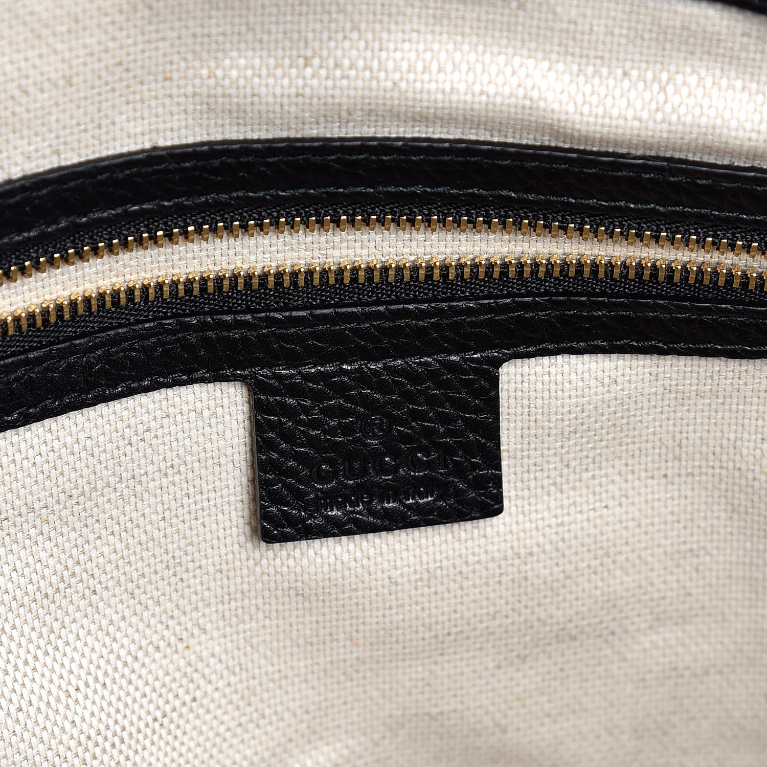 Gucci Pebbled Calfskin Medium Soho Chain Shoulder Bag Black 6 of 7