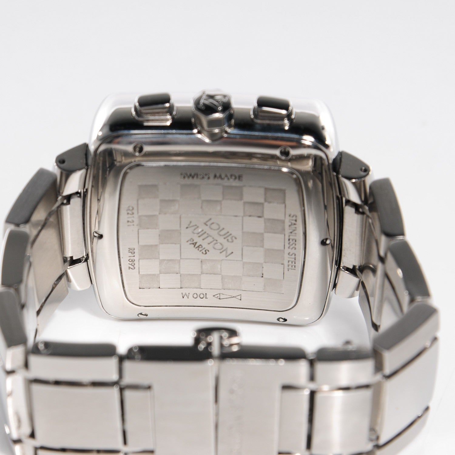 Louis Vuitton Stainless Steel 41mm Speedy Chronograph Automatic Watch Blue 6 of 8