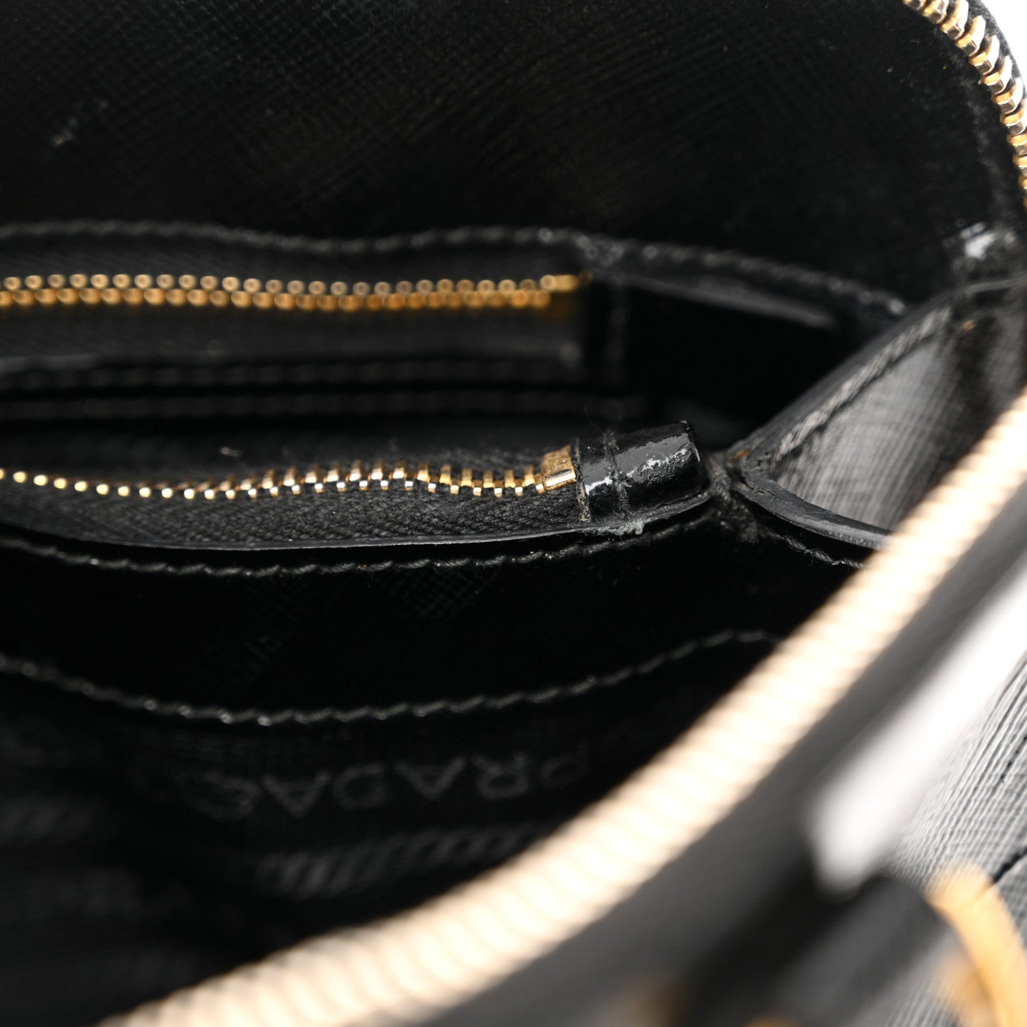 Prada Saffiano Vernice Small Promenade Tote Black 11 of 16