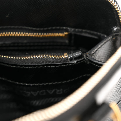 Prada Saffiano Vernice Small Promenade Tote Black 11 of 16