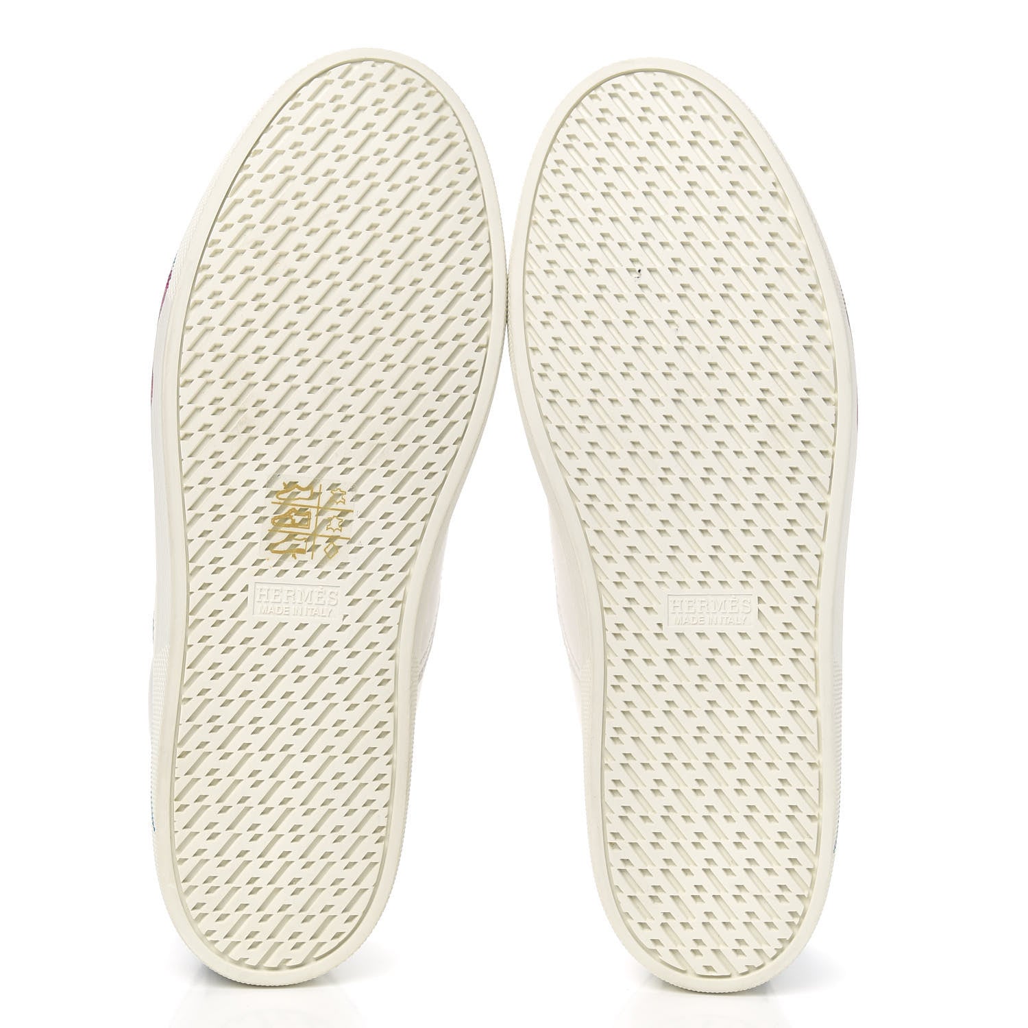 Hermes Calfskin Fantaisie Botanique Womens Quicker Sneakers 37 Multicolor White 5 of 10