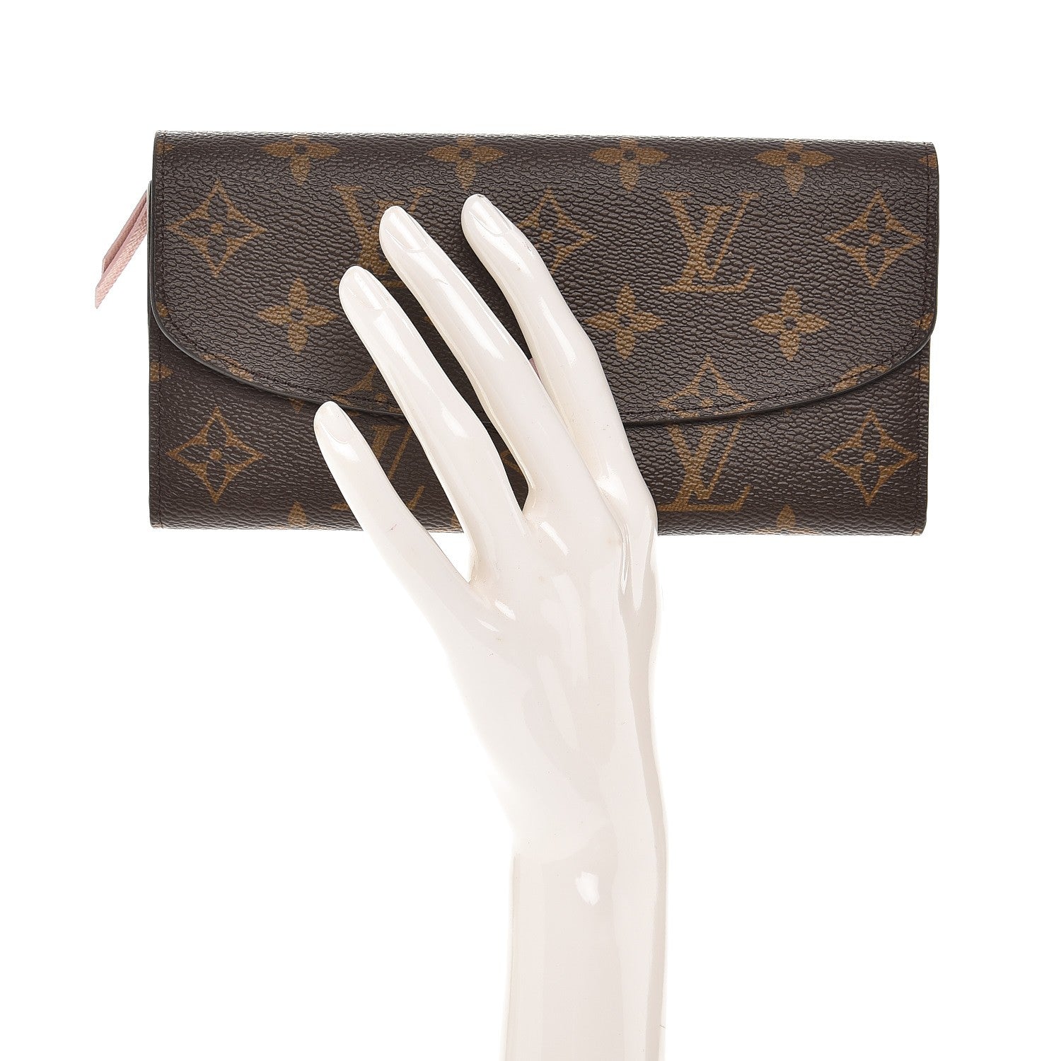 Louis Vuitton Monogram Emilie Wallet Rose Ballerine 2 of 6