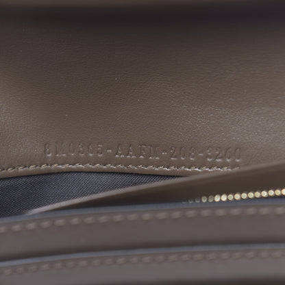 Fendi Vitello Soft F is Fendi Bi-Color FF 1974 Embossed Continental Envelope Wallet On Chain Maya Black 6 of 11