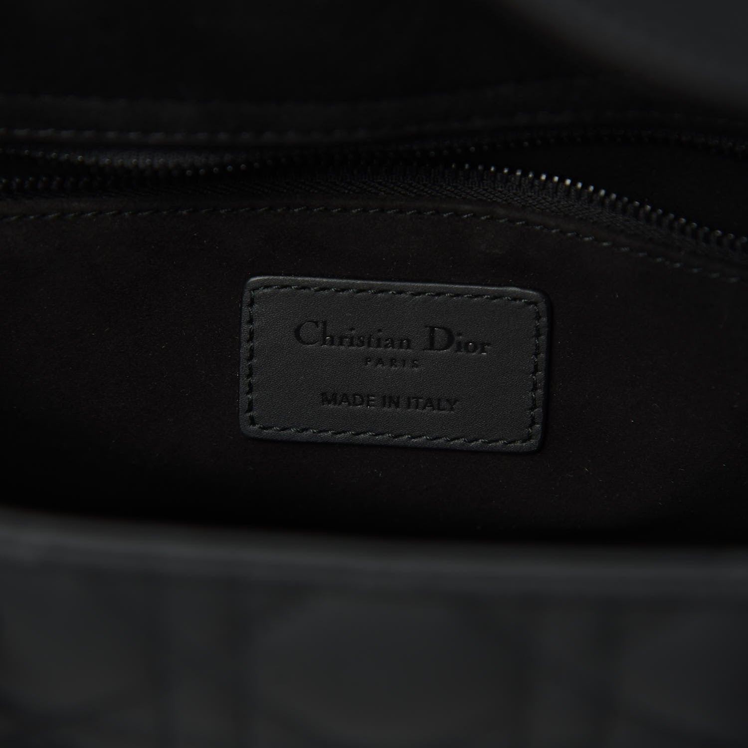 Christian Dior Ultra Matte Calfskin Cannage Medium Lady Dior Black 6 of 10
