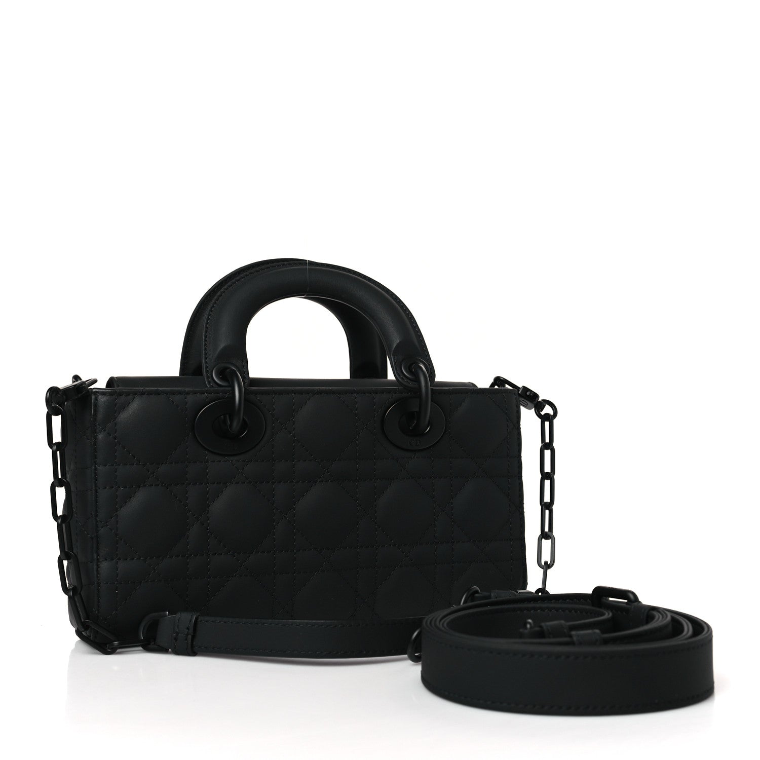 Christian Dior Ultra Matte Calfskin Cannage Small Lady D-Joy Black 3 of 9