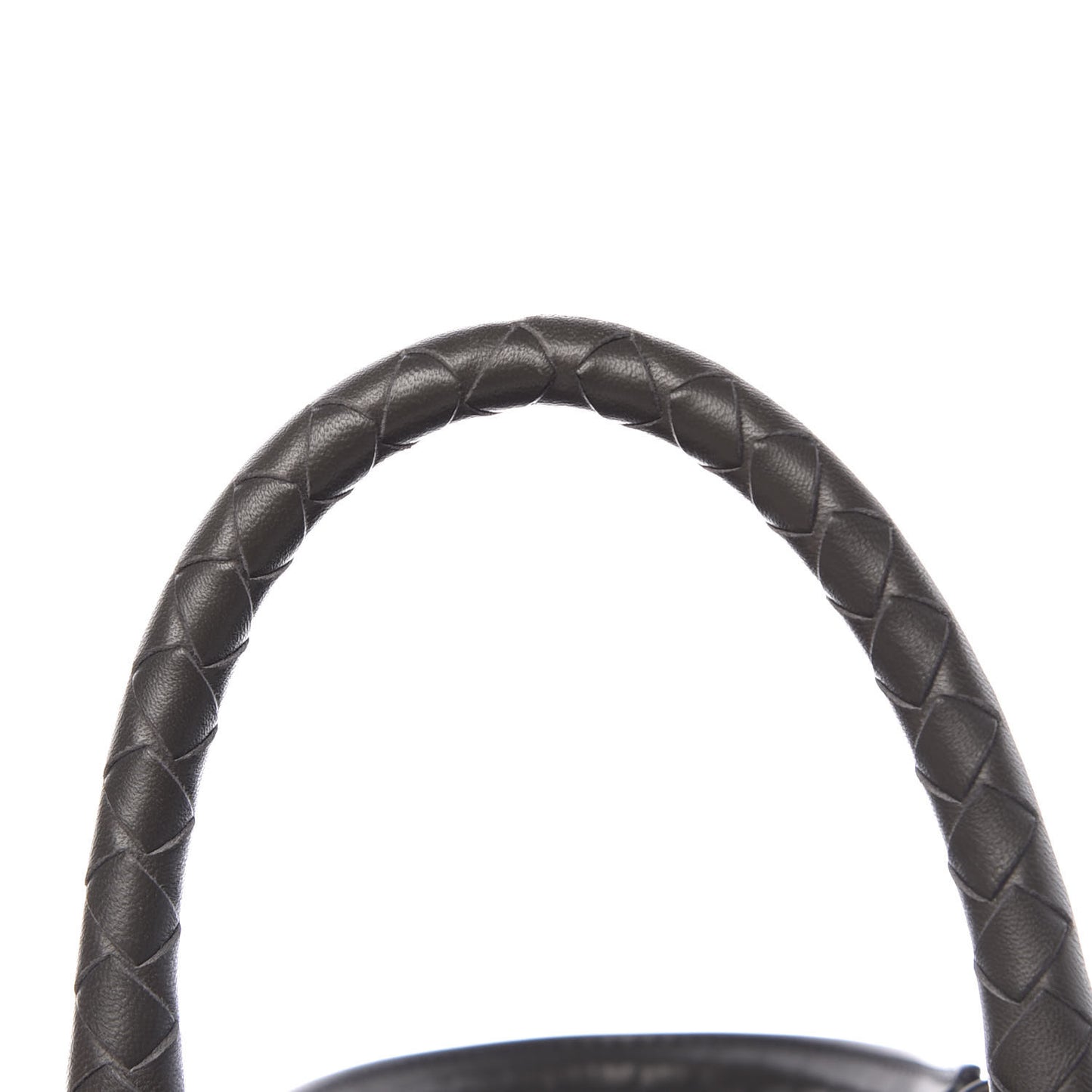 Nappa Intrecciato Top Handle Bag Grey