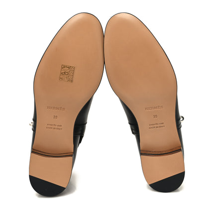 Hermes Calfskin Neo Low Boots 39 Black 5 of 10