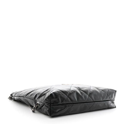 Chanel Shiny Calfskin Quilted Chanel 22 Backpack Black 4 of 10