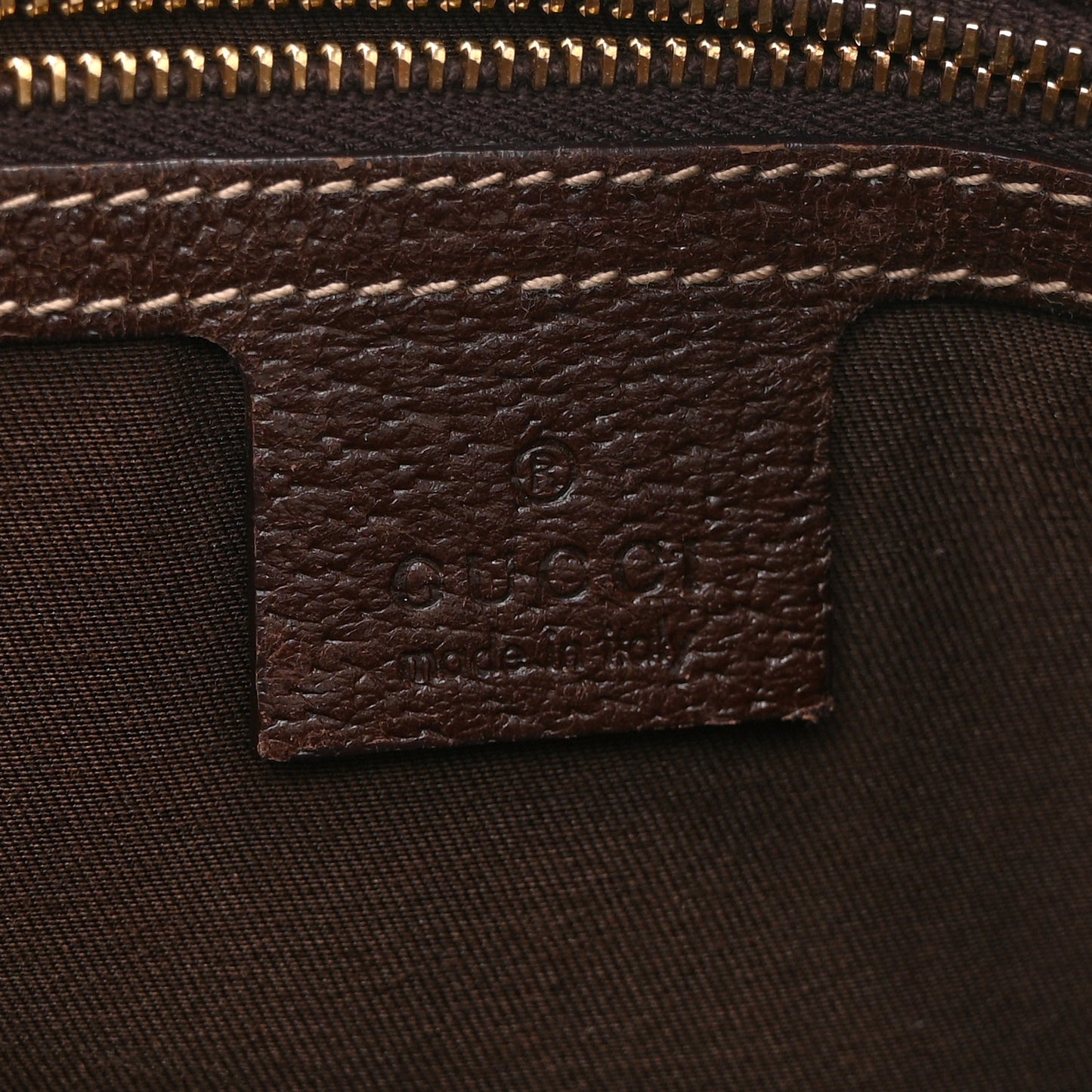 Monogram Small Charmy Tote Dark Brown