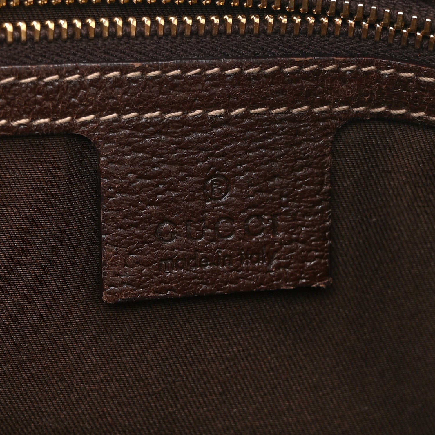 Gucci Monogram Small Charmy Tote Dark Brown 6 of 10