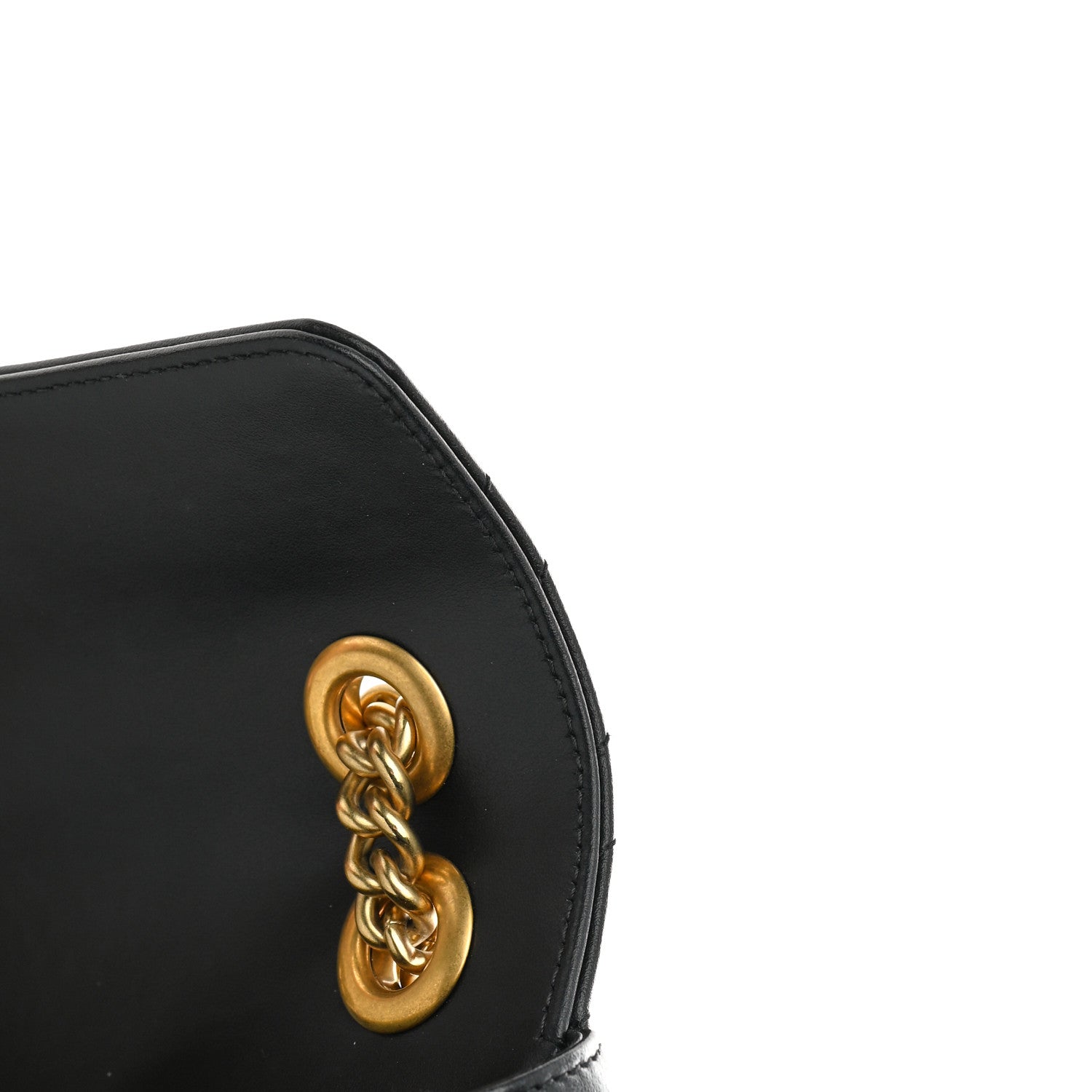 Gucci Calfskin Matelasse Mini GG Marmont Shoulder Bag Black 13 of 16