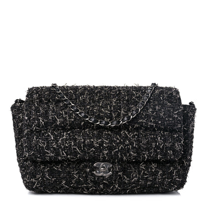 Chanel Glittered Tweed Quilted Jumbo Flap Multicolor 1 of 9